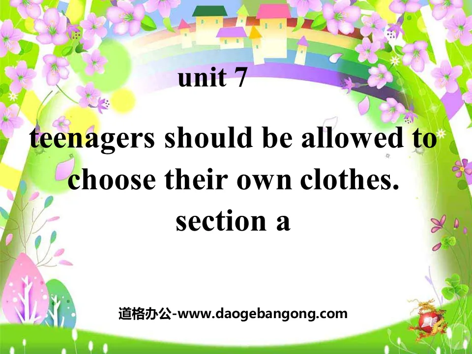 《Teenagers should be allowed to choose their own clothes》PPT课件15