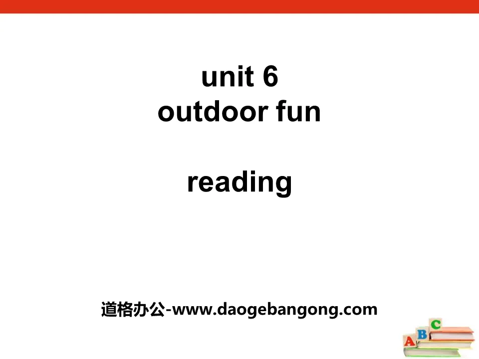 《Outdoor fun》ReadingPPT