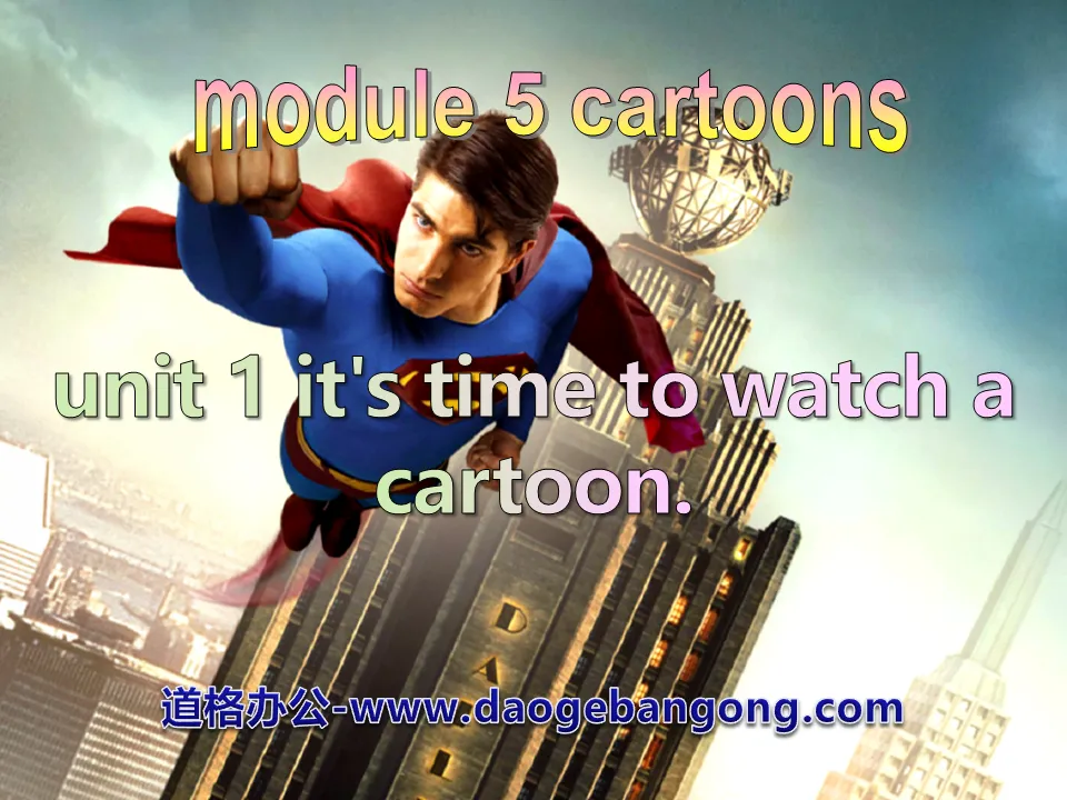 《It's time to watch a cartoon》Cartoon stories PPT课件2