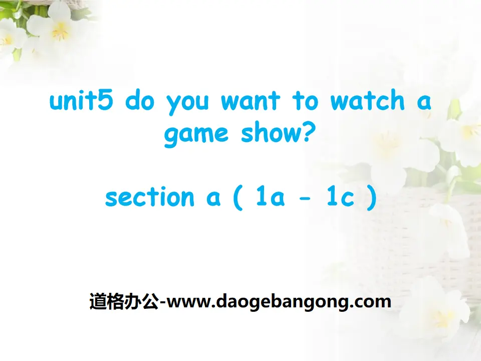 《Do you want to watch a game show》PPT课件16