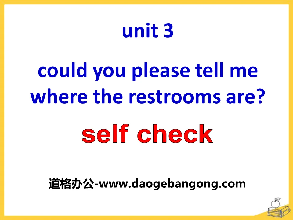 "Could you please tell me where the restrooms are?" PPT courseware 19